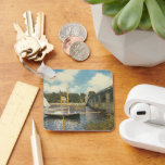 The Highway Bridge at Argenteuil by Claude Monet Keychain<br><div class="desc">The Highway Bridge at Argenteuil (1874) by Claude Monet is a vintage impressionism fine art nautical painting. A maritime seascape with boats, sailboats and a bridge crossing over the Seine River. About the artist: Claude Monet (1840-1926) was a founder of the French impressionist painting movement with most of his paintings...</div>