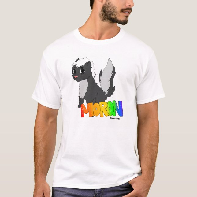 The Hike Skunk- Moron Men's T-Shirt (Front)