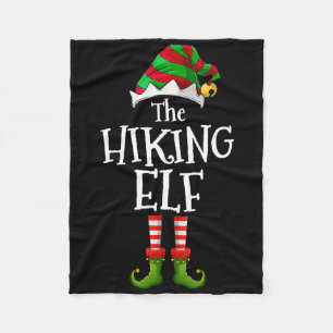 The Hiking Elf Matching Family Hiking Christmas El Fleece Blanket