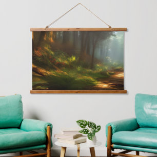 The Hiking Trail Digital Art Hanging Tapestry