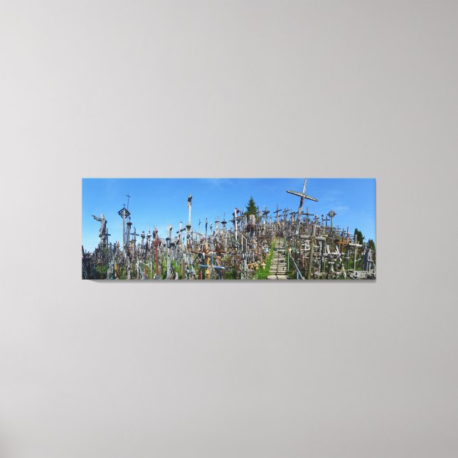 The Hill of Crosses of Northern Lithuania Canvas Print (Front)