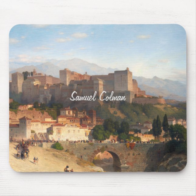 The Hill of the Alhambra, Granada Samuel Colman Mouse Pad (Front)