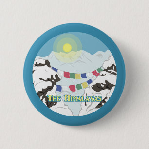 The Himalayas 2 Inch Round Button