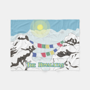 The Himalayas Fleece Blanket