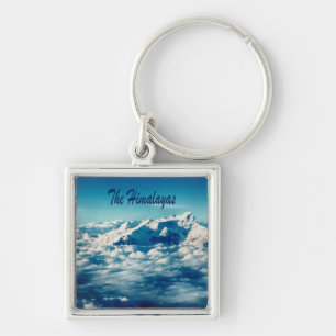 The Himalayas Mountains with Text Keychain