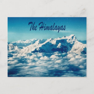 The Himalayas Mountains with Text Postcard
