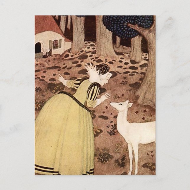 “The Hind” by Edmund Dulac Postcard (Front)