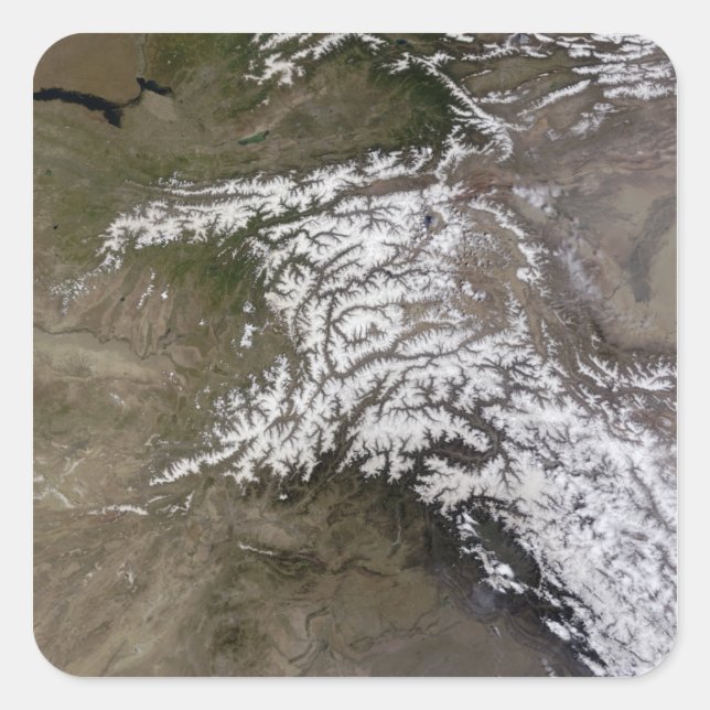 The Hindu Kush Square Sticker (Front)