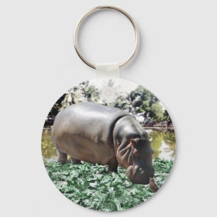 The Hippo And The Bird Keychain
