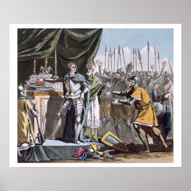 The Historic Day of Bouvines in 1214, engraved by Poster (Front)