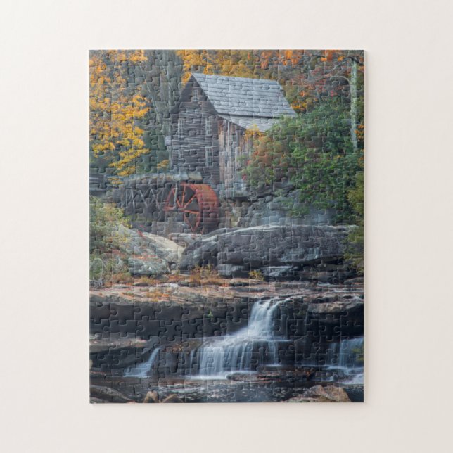 The Historic Grist Mill On Glade Creek 2 Jigsaw Puzzle (Vertical)