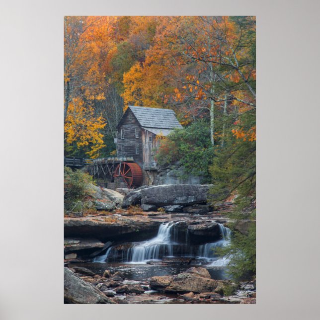 The Historic Grist Mill On Glade Creek 2 Poster (Front)