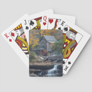The Historic Grist Mill On Glade Creek Playing Cards