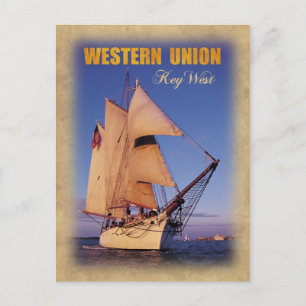 The historic Western Union Schooner, Key West Postcard