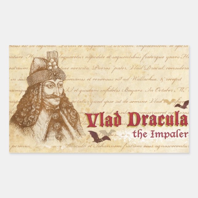 The historical Count Dracula Sticker (Front)