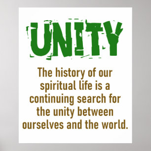 The History Of Our Spiritual Life - Unity Quote Poster
