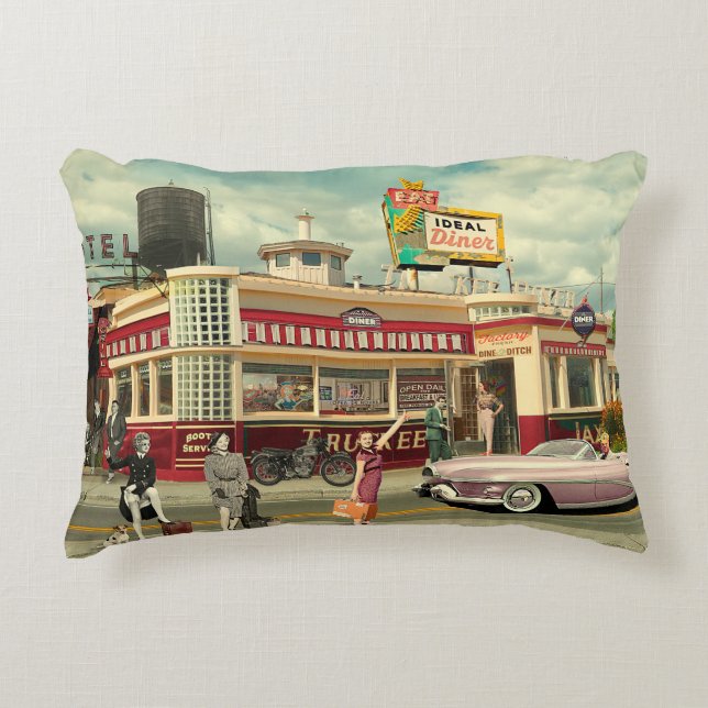 The Hitchhickers Accent Pillow (Front)
