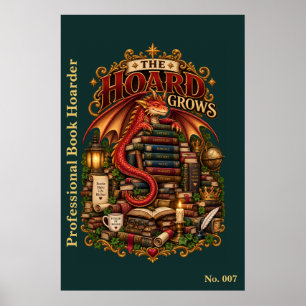 The Hoard Grows Book Dragon Society Poster