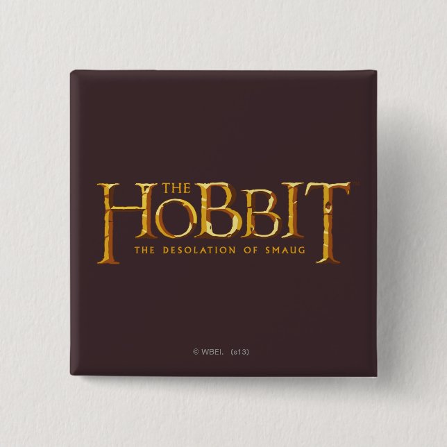 THE HOBBIT™ 2 INCH SQUARE BUTTON (Front)