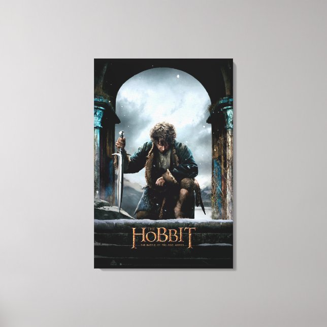 The Hobbit - BILBO BAGGINS™ Movie Poster Canvas Print (Front)