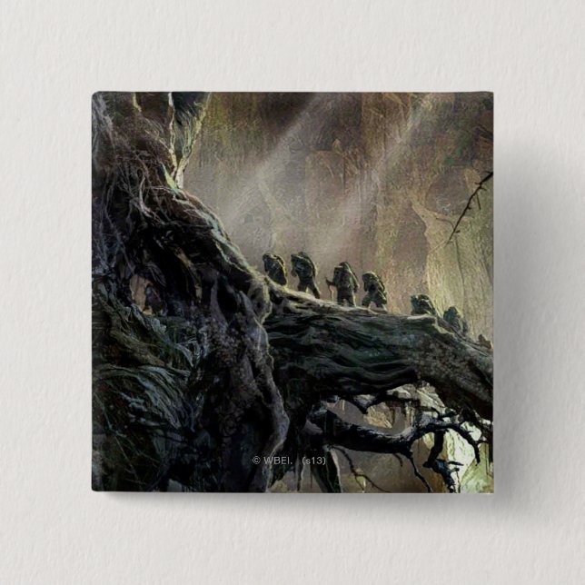 THE HOBBIT : DESOLATION OF SMAUG™ Concept Art 2 Inch Square Button (Front)