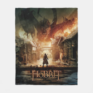 The Hobbit - Laketown Movie Poster Fleece Blanket