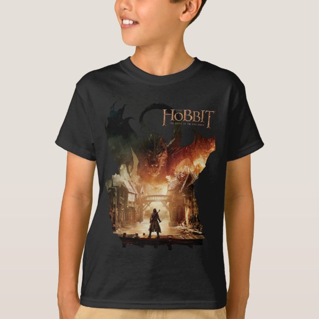 The Hobbit - Laketown Movie Poster T-Shirt (Front)
