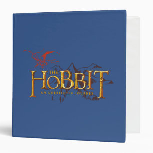 The Hobbit Logo Over Mountains Binder
