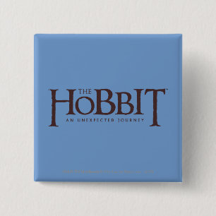 The Hobbit Logo Solid 2 Inch Square Button