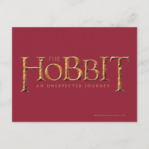 The Hobbit Logo Textured Postcard