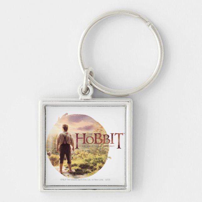 The Hobbit Logo with BILBO BAGGINS™ Back Keychain (Front)
