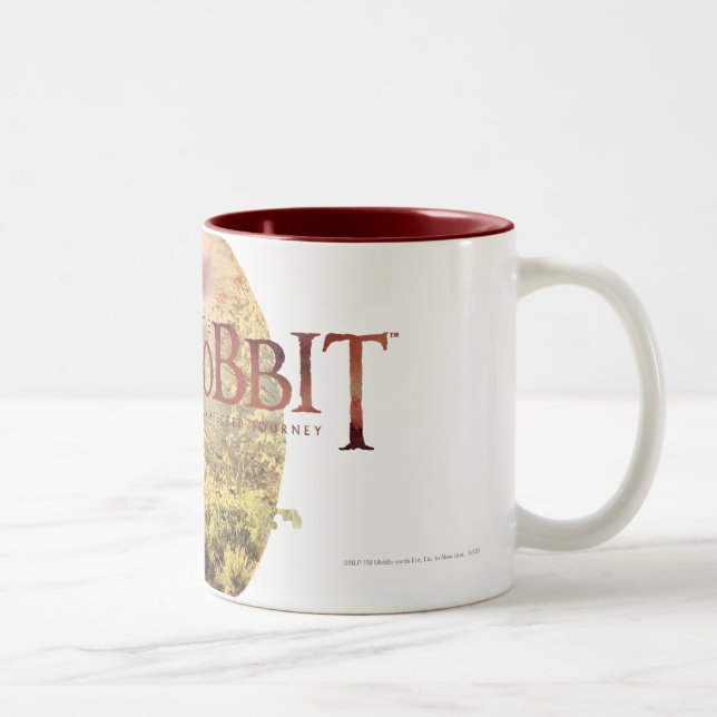 The Hobbit Logo with BILBO BAGGINS™ Back Two-Tone Coffee Mug (Right)