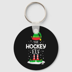 The Hockey Elf Christmas Family Matching Outfit Xm Keychain