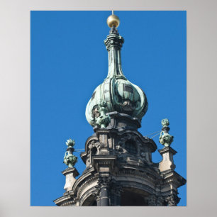 The hofkirche (Church of the Court) Dresden Poster