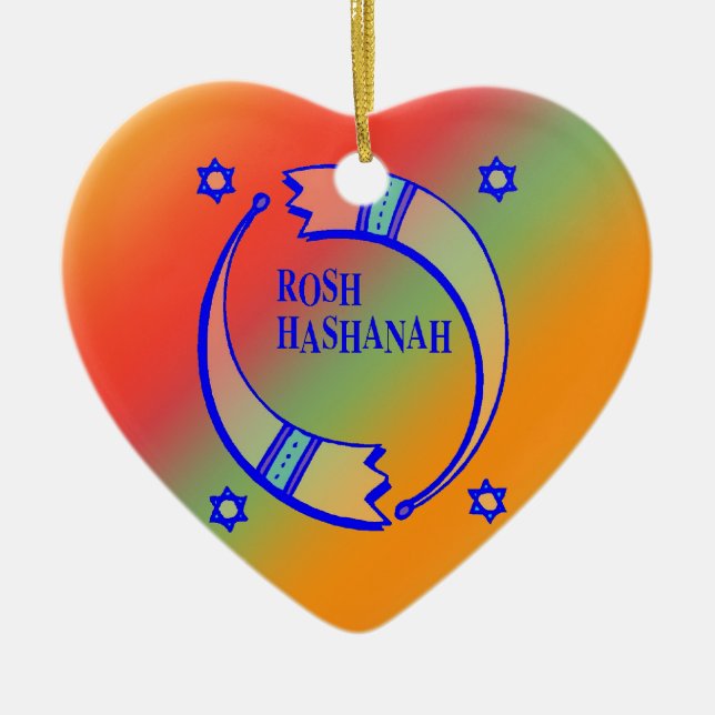 The Holiday Horns - Ceramic Ornament (Front)