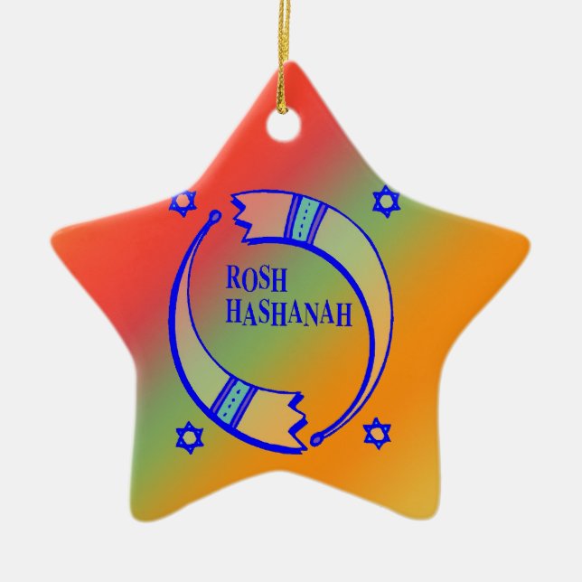 The Holiday Horns - Ceramic Ornament (Front)