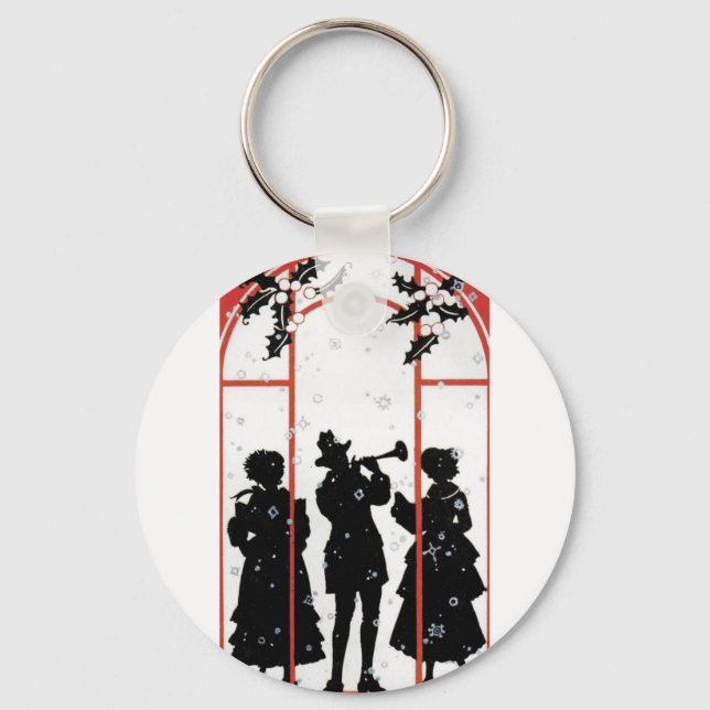 The holiday musicians keychain (Front)