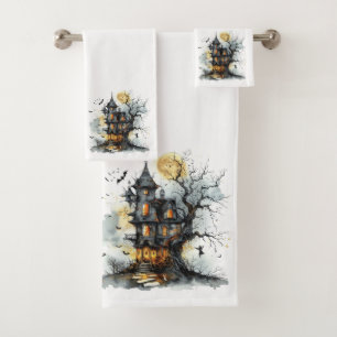 The Hollow Watchtower – Moonrise Over Dreadspire Bath Towel Set