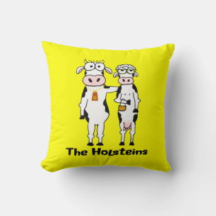 The Holsteins Throw Pillow