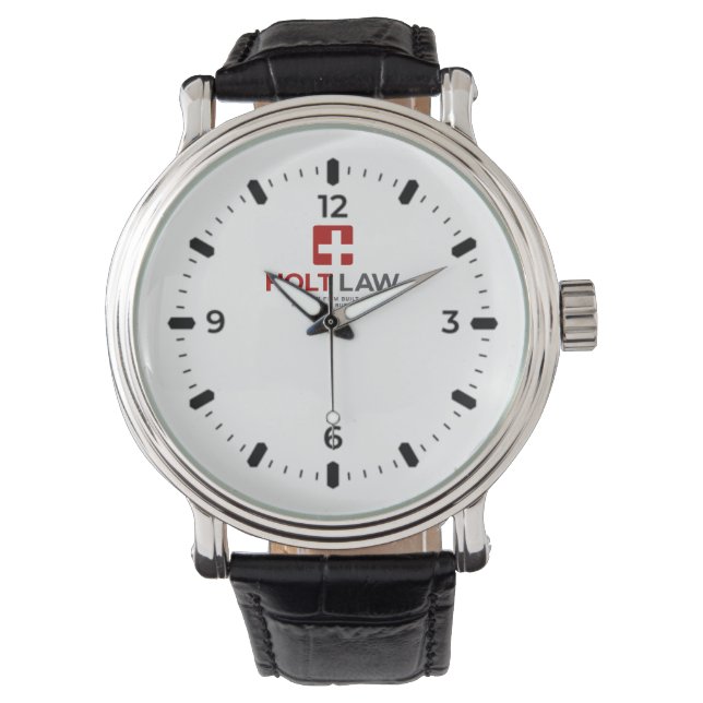 The Holt Law Leather Watch (Front)