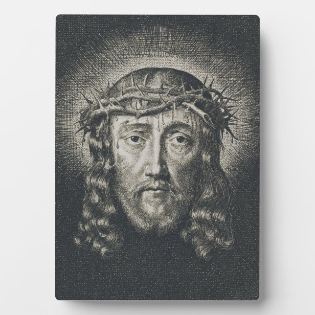 The Holy Face crowned with thorns Plaque (Front)