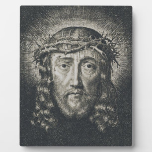 The Holy Face crowned with thorns Plaque