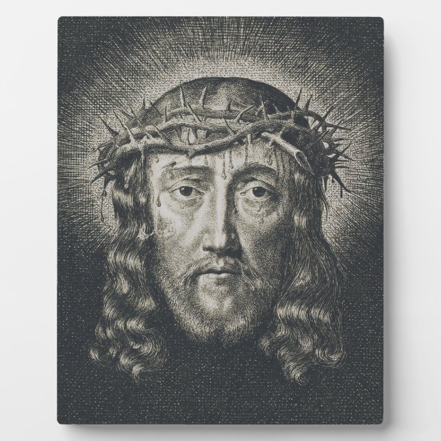 The Holy Face crowned with thorns Plaque (Front)