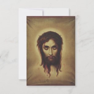 The Holy Face Of Jesus Holy Card Pater Noster