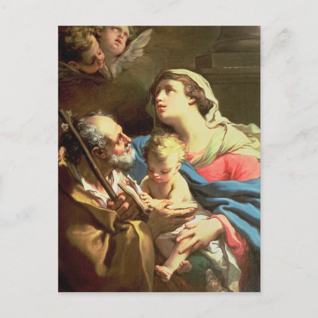 The Holy Family, 18th century Postcard (Front)