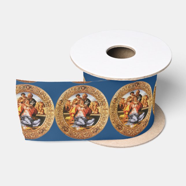 The Holy Family, Blue Satin Ribbon (Spool)