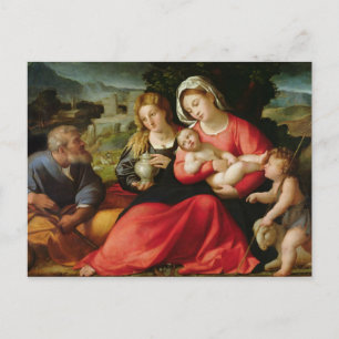 The Holy Family, c.1508-12 (oil on canvas) Postcard