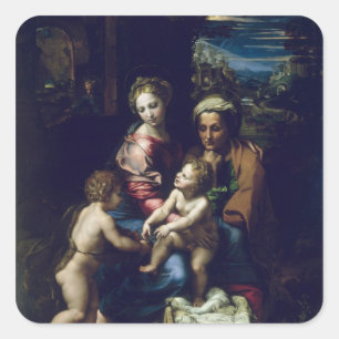 The Holy Family  c.1518 Square Sticker