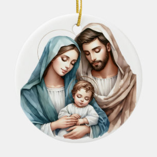 The Holy Family Ceramic Ornament