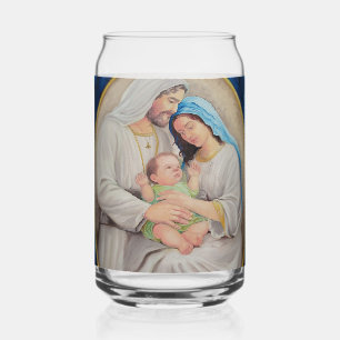 The Holy Family: Divine Love Portrait Can Glass